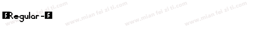 酷乐潮玩体 Regular字体转换